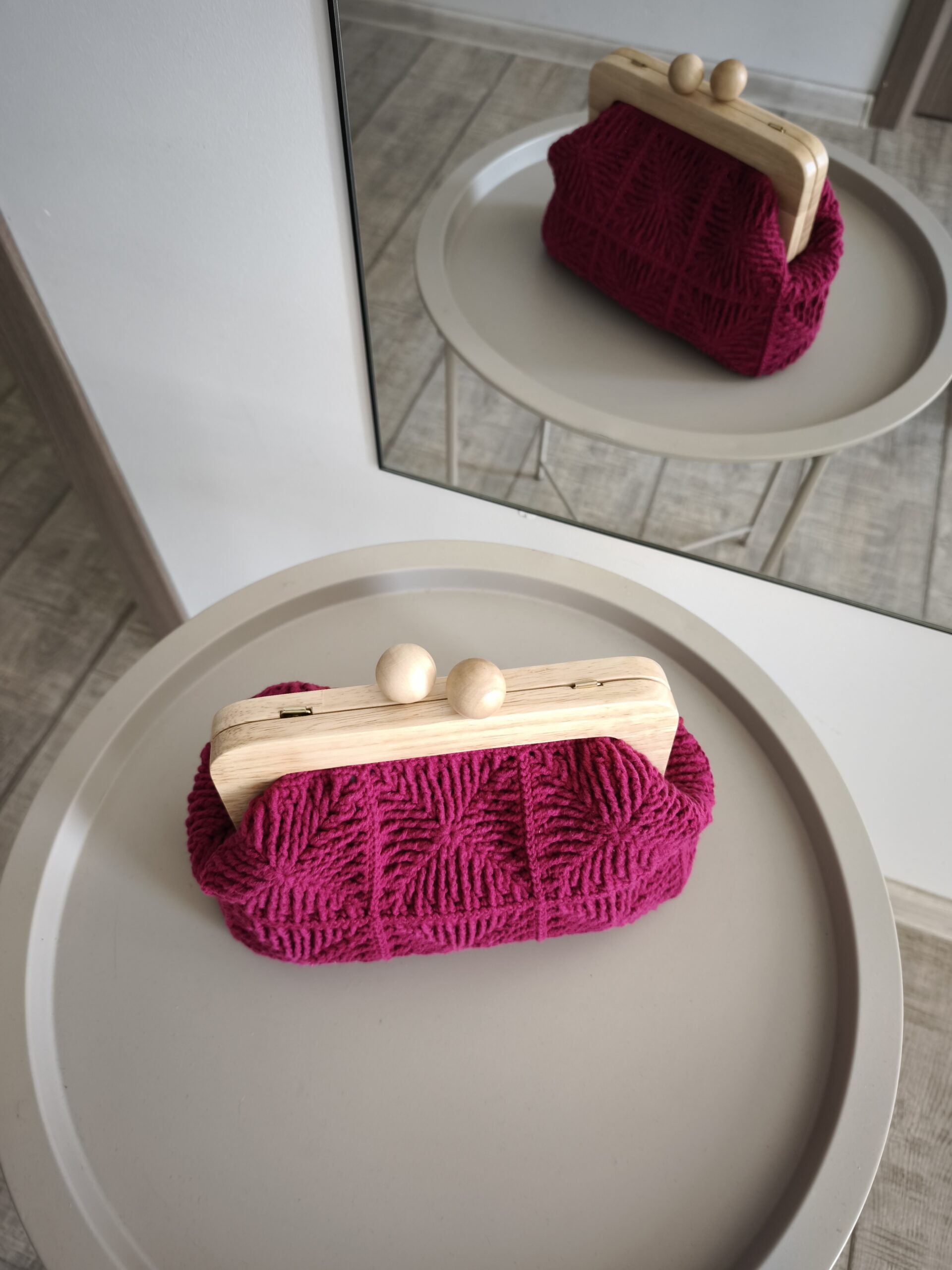 Clutch Simplicity Fucsia - imagine 3